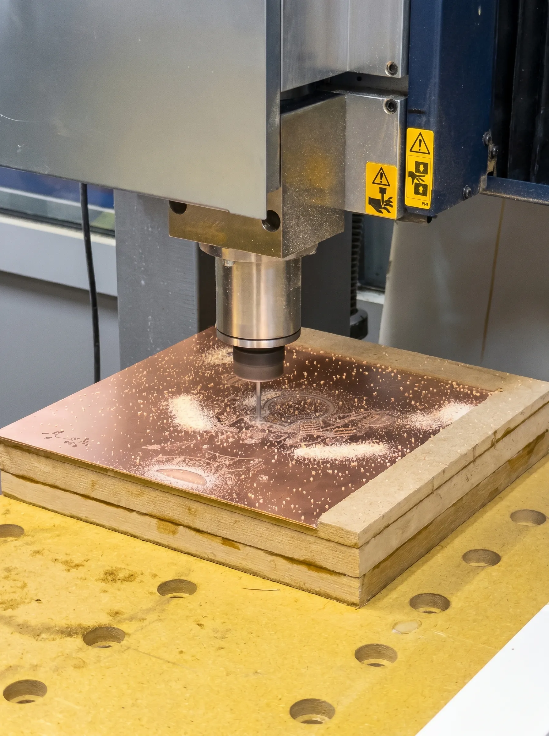 Milling the getinax board
